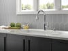 Single Handle Pull-Down Kitchen Faucet with Soap Dispenser and ShieldSpray &reg; Technology