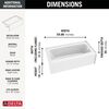 60x30 Alcove Bathtub with Wall Set Bundle - Right Drain