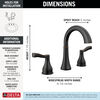 Widespread Lavatory Faucet with 14 Series Shower Trim and Rough Bundle