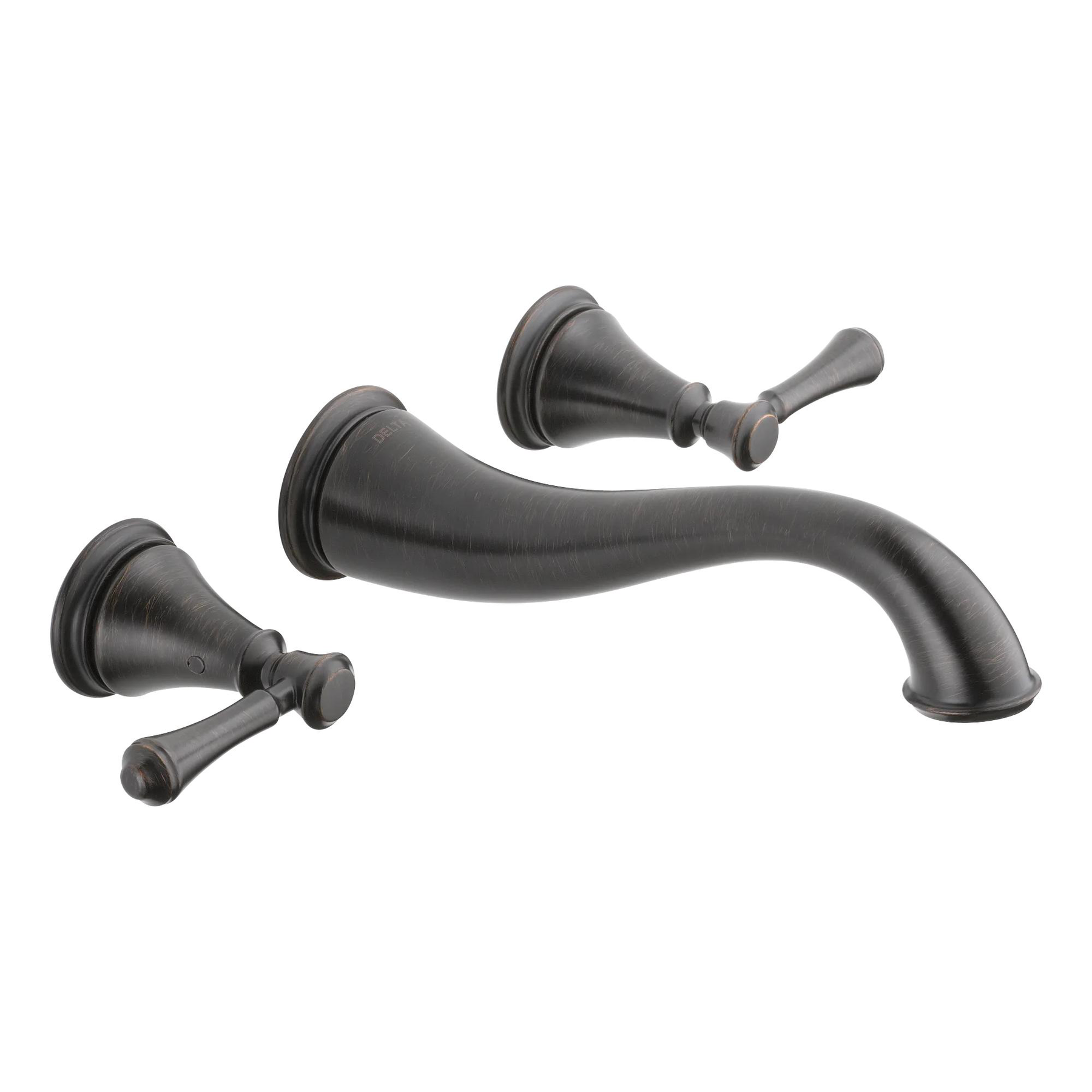Two Handle Wall Mount Bathroom Faucet