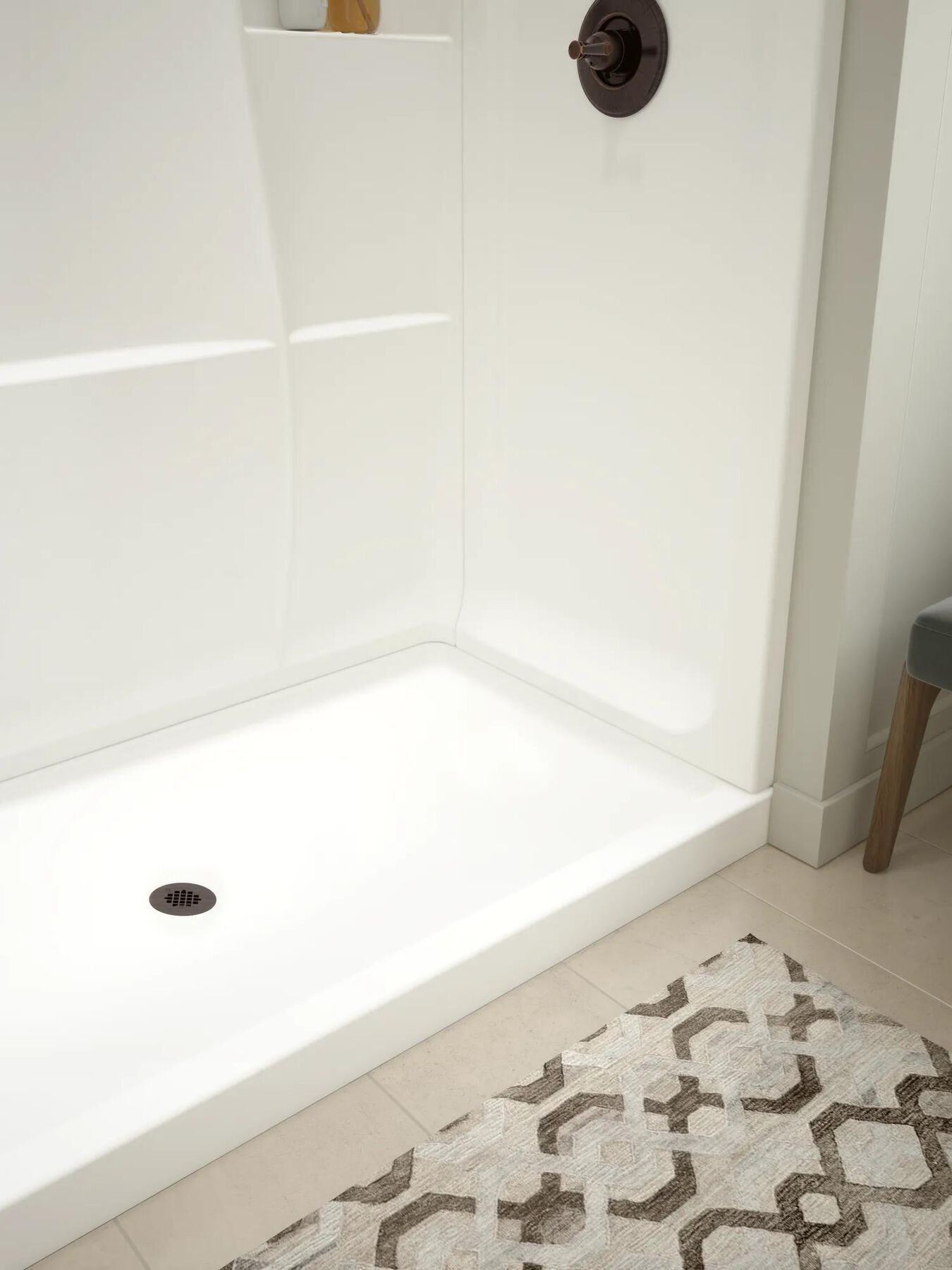 Classic 400 60" x 32" Shower Base Center Drain