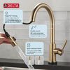 Single Handle Pull-Down Touch<sub>2</sub>O&reg; Technology Kitchen Faucet with Touchless Technology