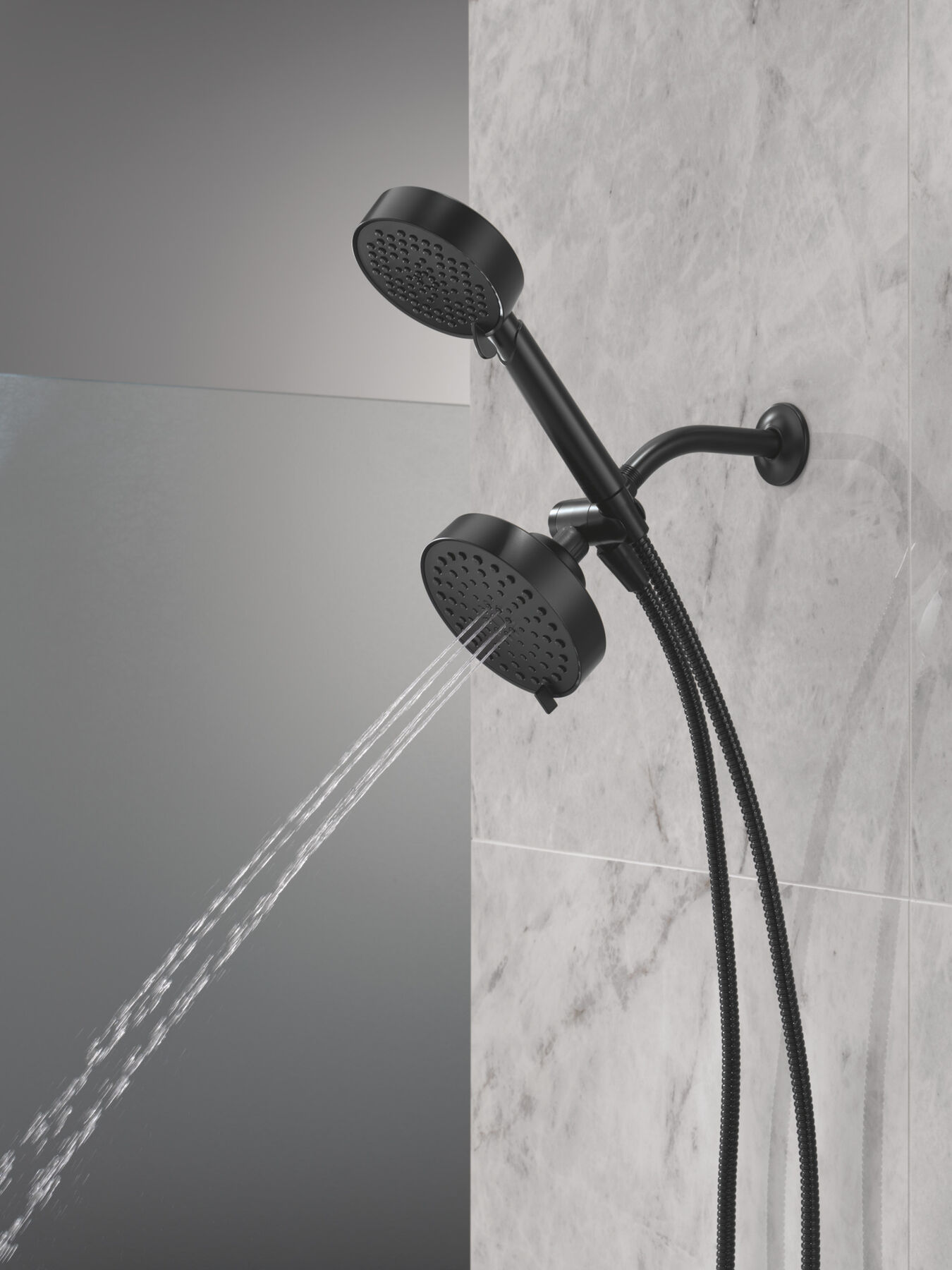 5-Setting Two-in-One Combination Shower with Additional Mount