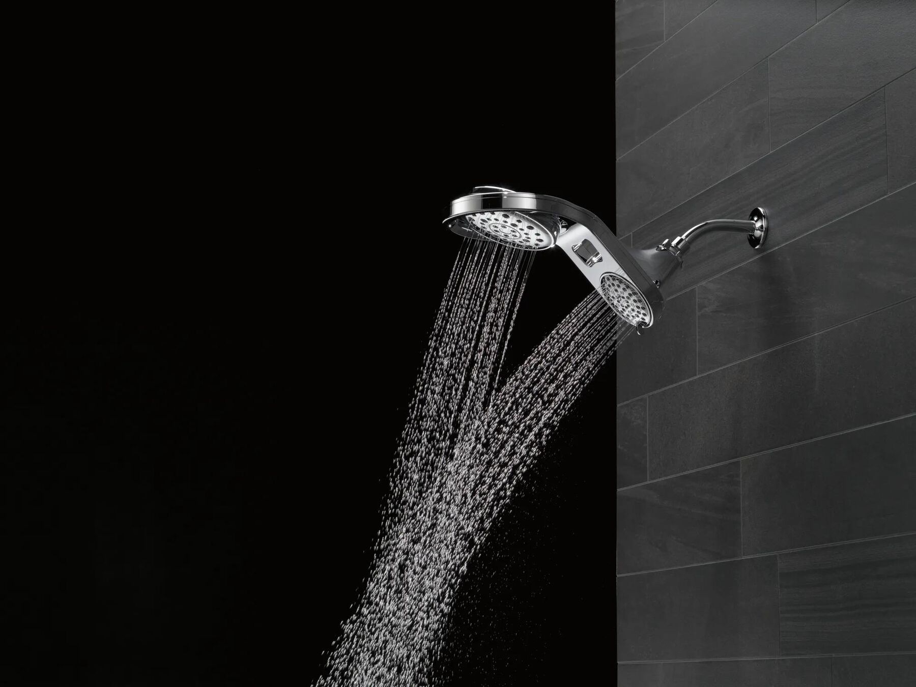 HydroRain&reg; 5-Setting Two-in-One Shower Head