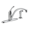 Single Handle Water-Efficient Kitchen Faucet with Spray