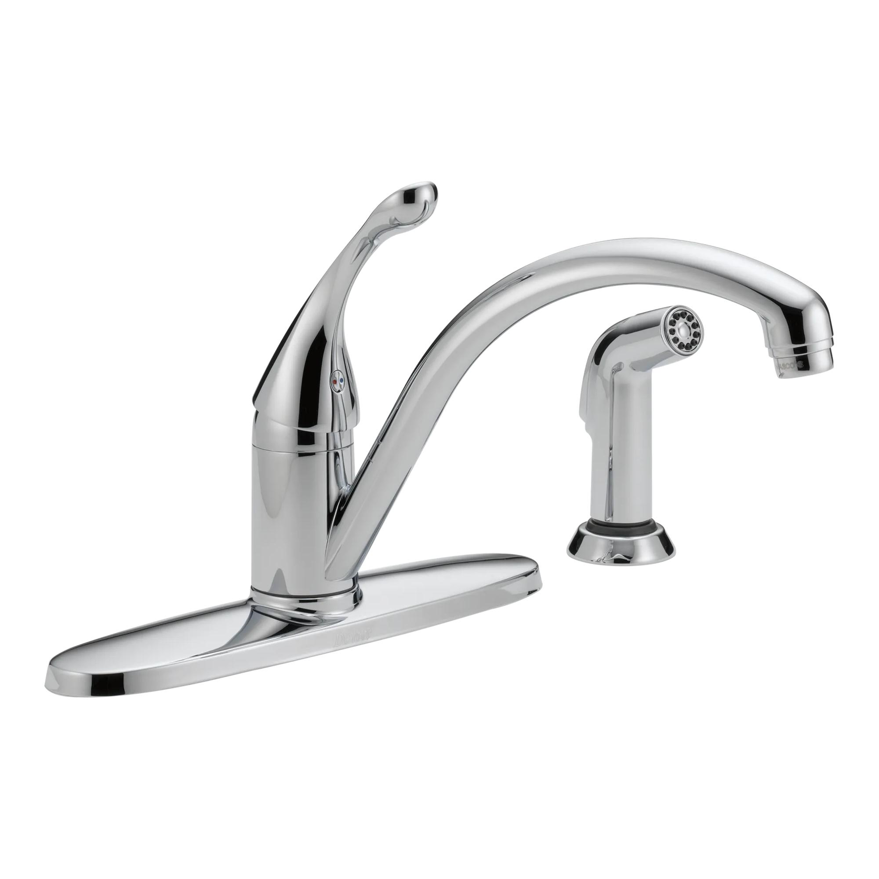 Single Handle Water-Efficient Kitchen Faucet with Spray