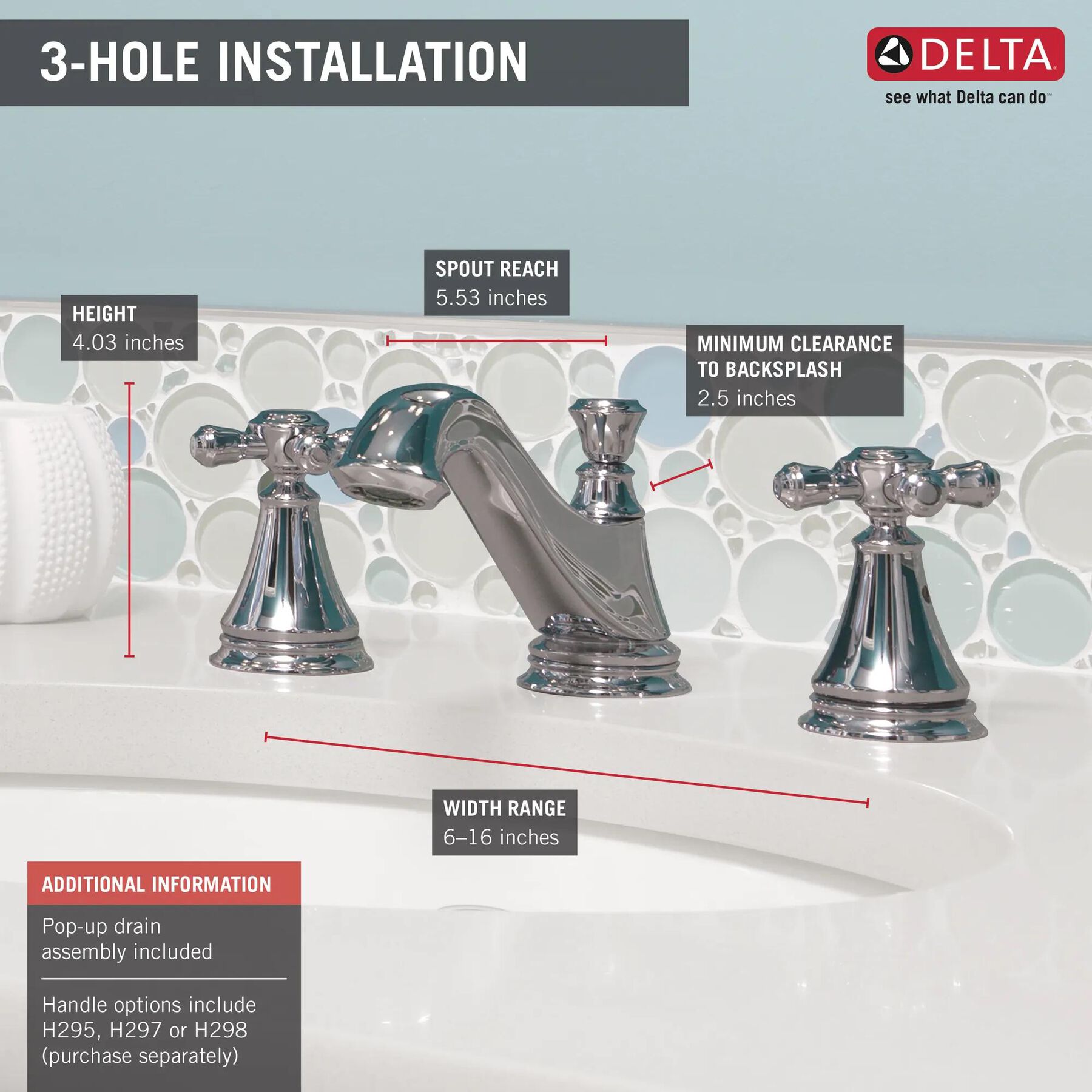 Widespread Bathroom 2H w/o Handles (Recertified)