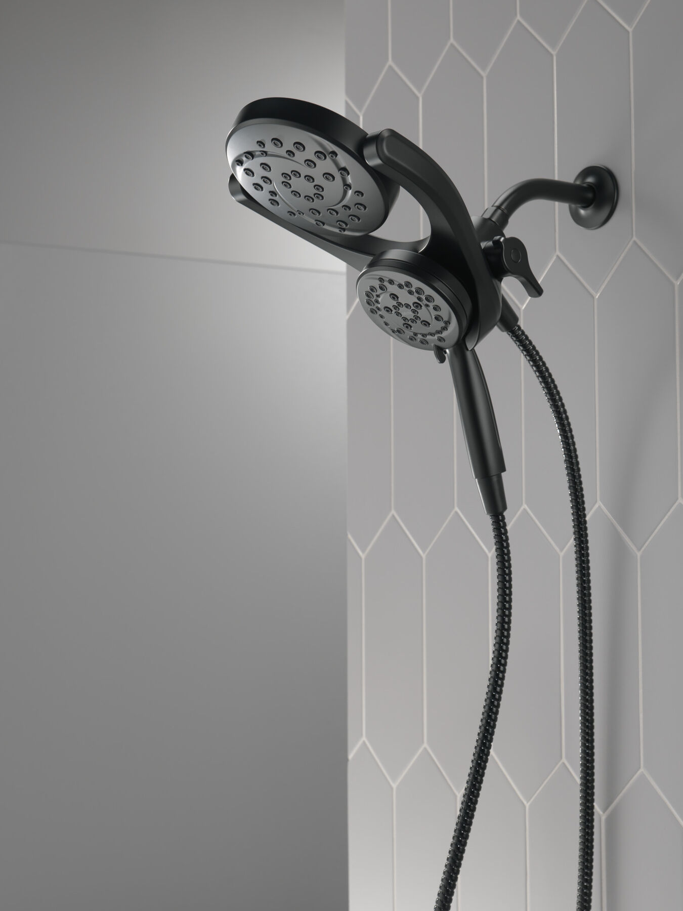 HydroRain&reg; 4-Setting Two-in-One Shower Head
