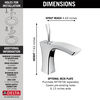 Single Handle Bathroom Faucet - Metal Pop-Up