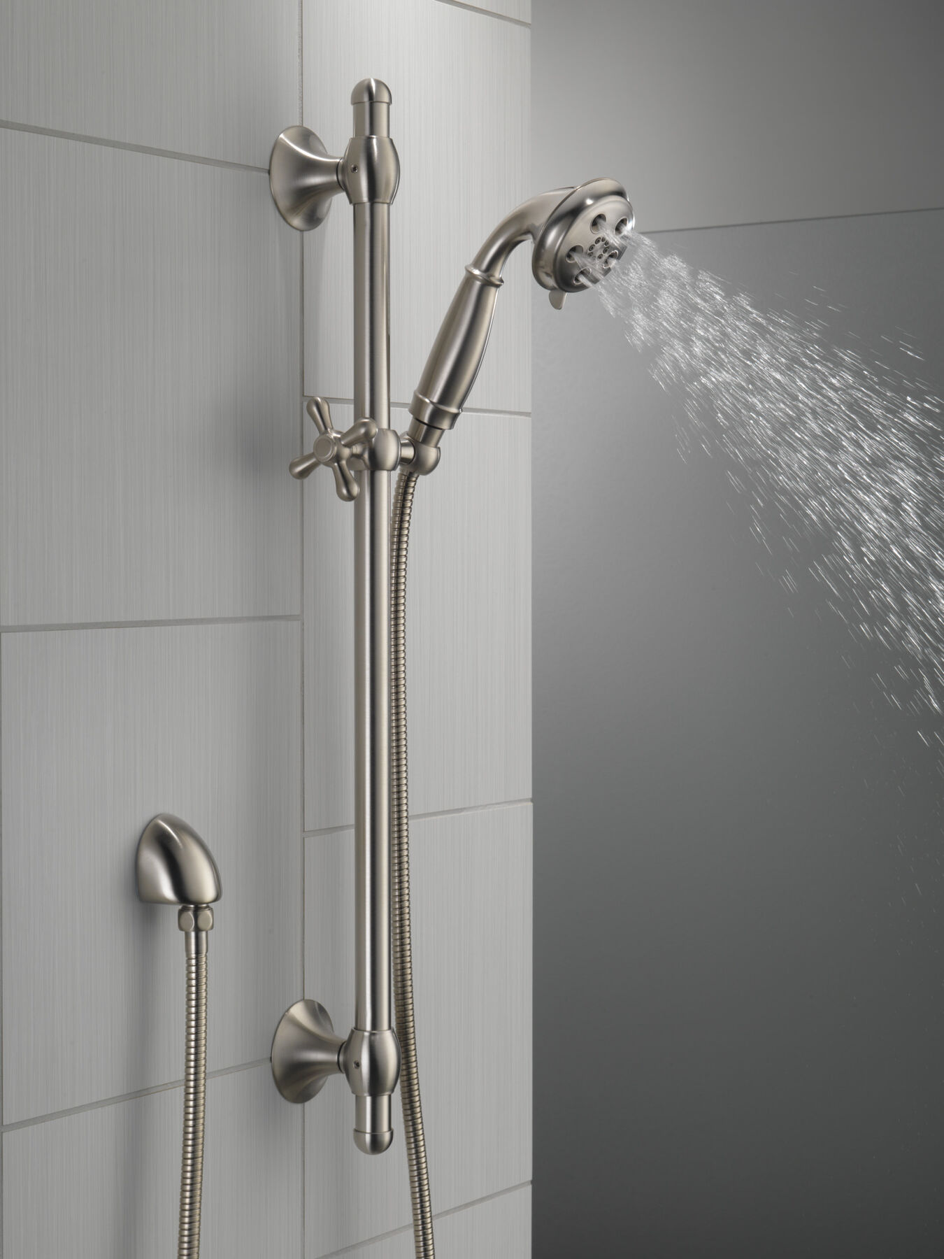 H<sub>2</sub>Okinetic&reg; 3-Setting Slide Bar Hand Shower (Recertified)