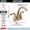 Two Handle Centerset Bathroom Faucet