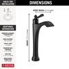 Single Handle Vessel Bathroom Faucet with Touch<sub>2</sub>O.xt Technology