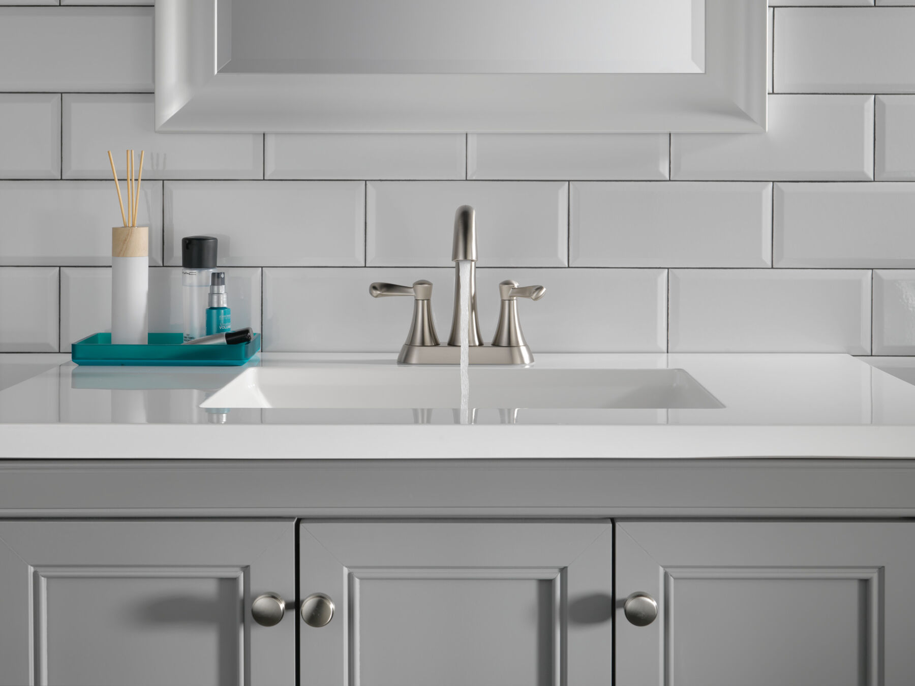 Two Handle Centerset Bathroom Faucet