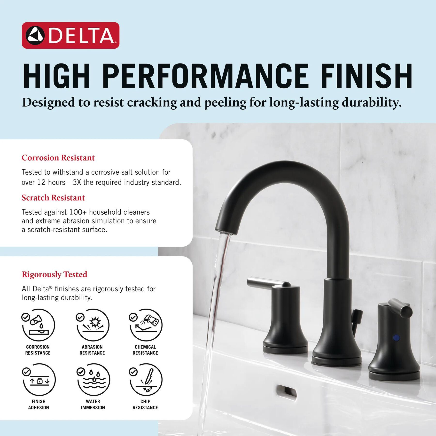 Two Handle Widespread Bathroom Faucet