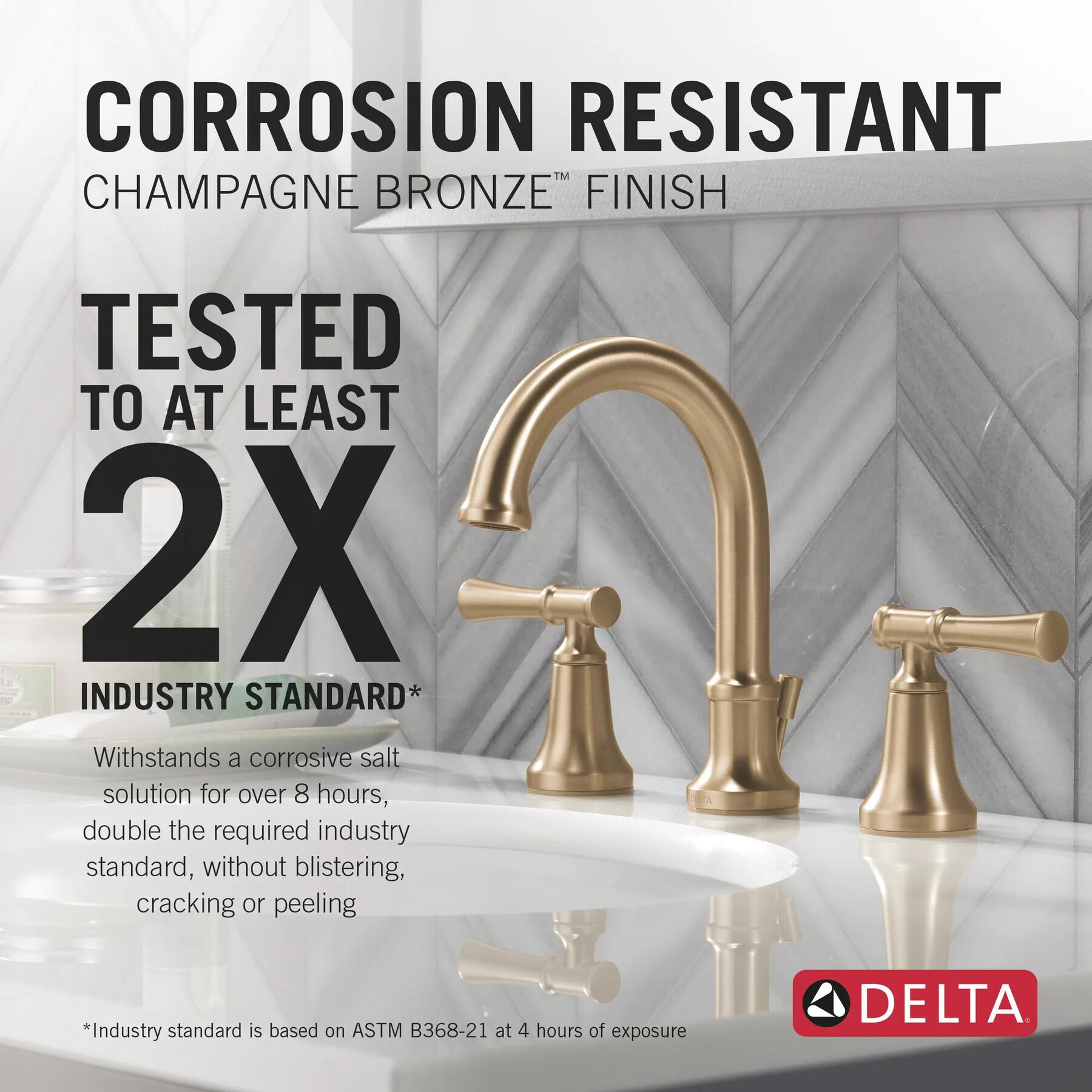 Widespread Lavatory Faucet with 14 Series Tub Shower Trim and Rough Bundle