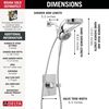 Monitor 14 Series Shower Trim with 5-Setting HydroRain and ProClean Showerhead Bundle