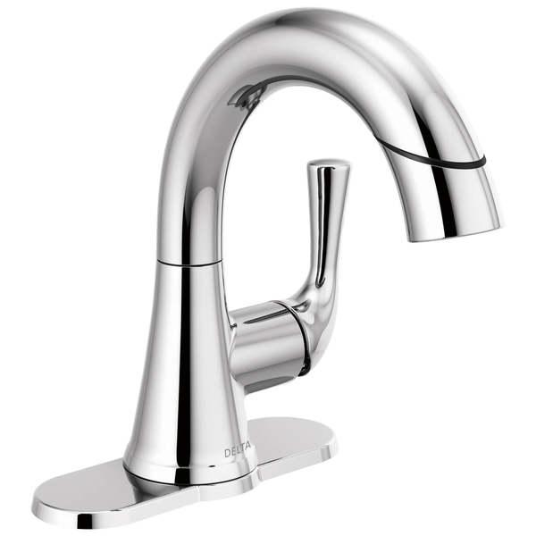 Single Handle Pull-Down Bathroom Faucet in Chrome 533LF-PDMPU