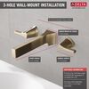 Two Handle Wall Mount Bathroom Faucet Trim