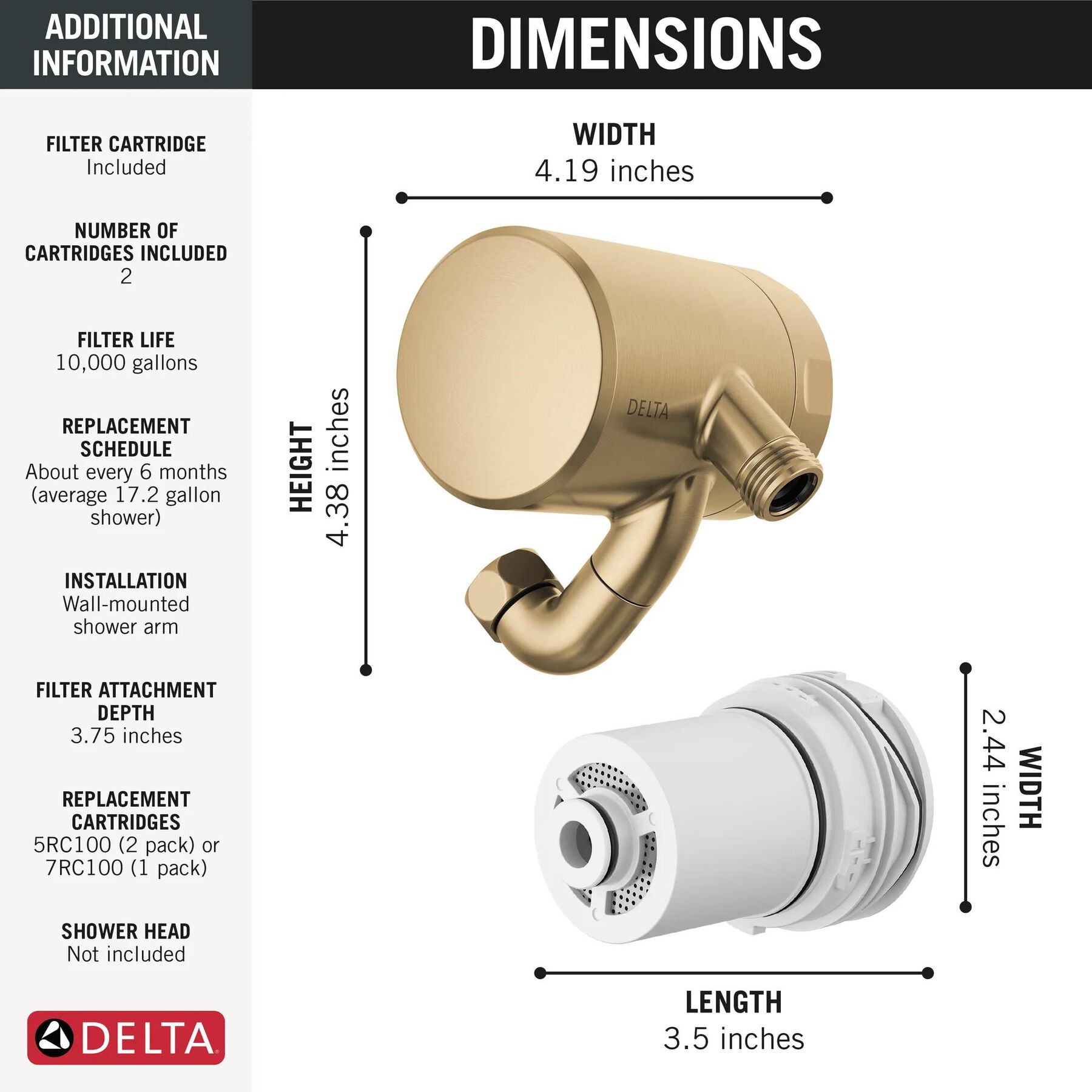 Premium Shower Filter with Extra Filter Bundle