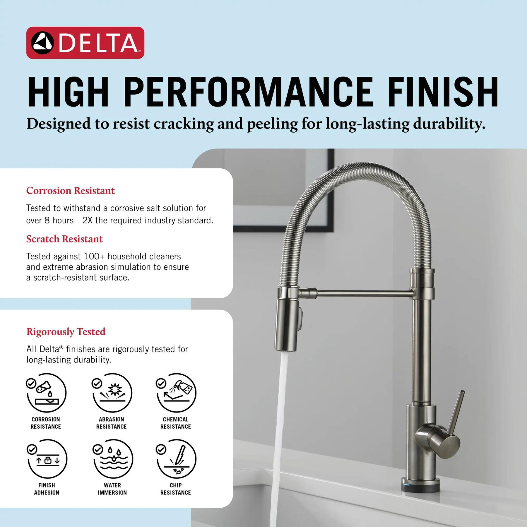 Touch<sub>2</sub>O&reg; Technology Kitchen Faucet with Touchless Technology