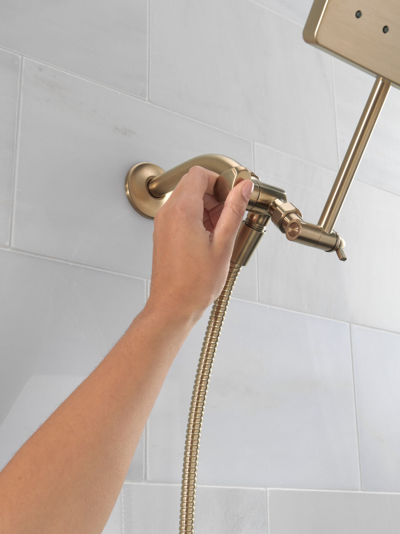 10 inch Raincan Shower Head & Hand Held Combo with Adjustable Extension Arm