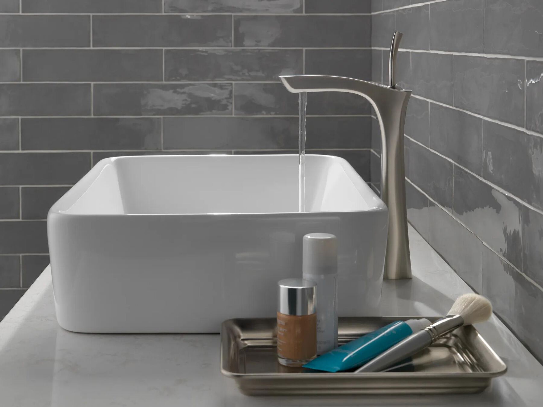 Single Handle Vessel Bathroom Faucet