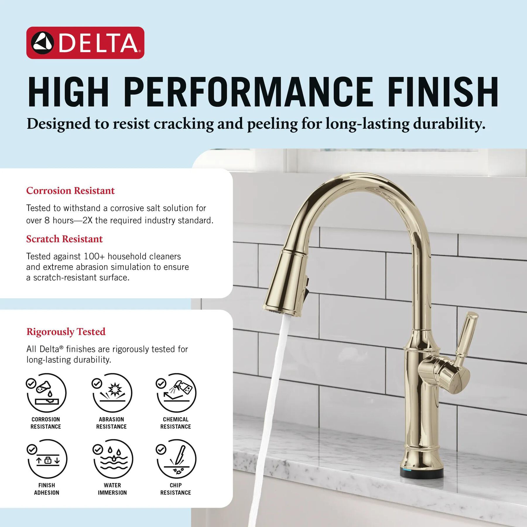 Touch<sub>2</sub>O&reg; Technology Kitchen Faucet with Touchless Technology