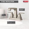Two Handle Centerset Bathroom Faucet (Recertified)