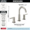 Two Handle Widespread Bathroom Faucet