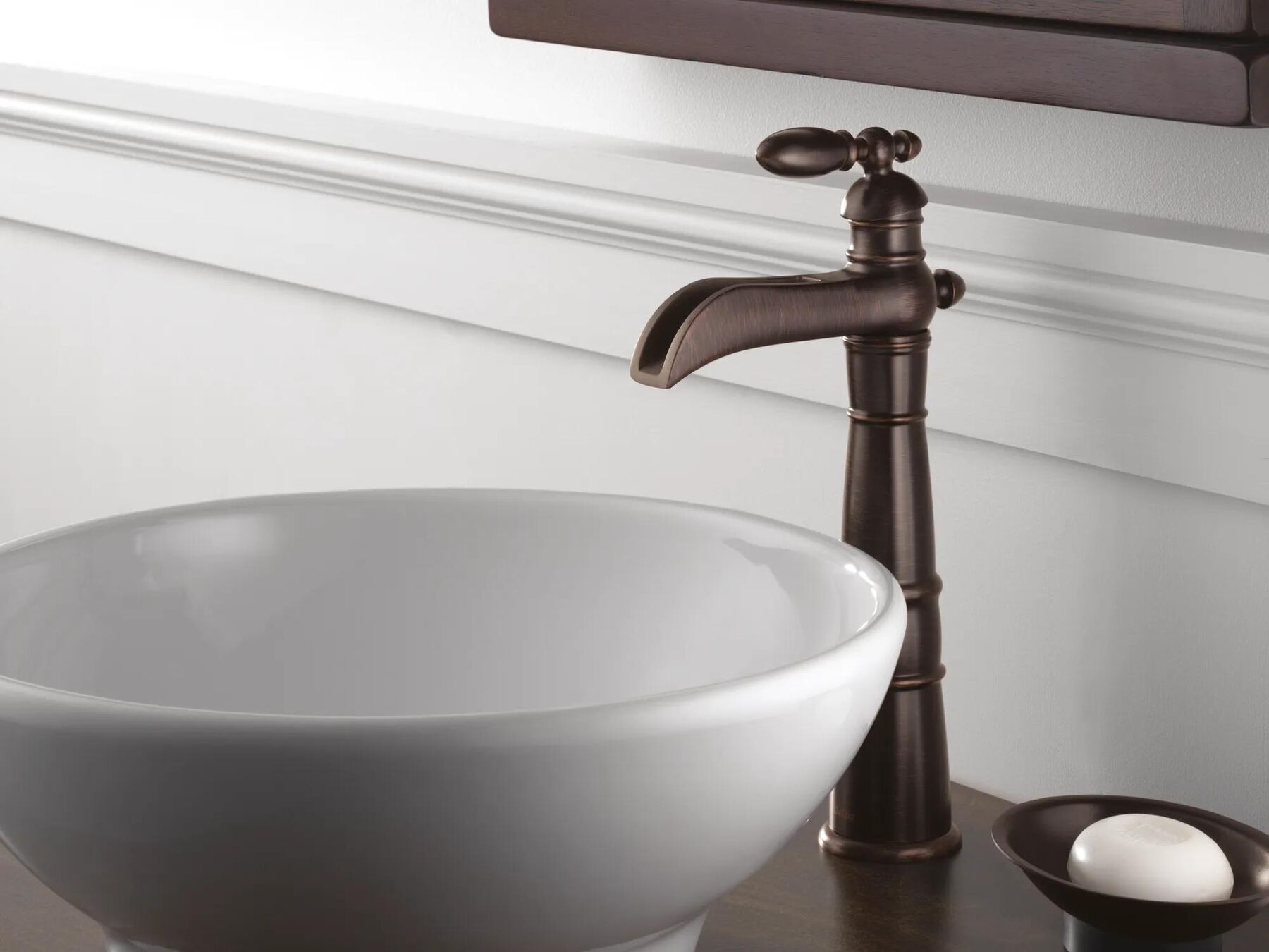 Single Handle Channel Vessel Bathroom Faucet