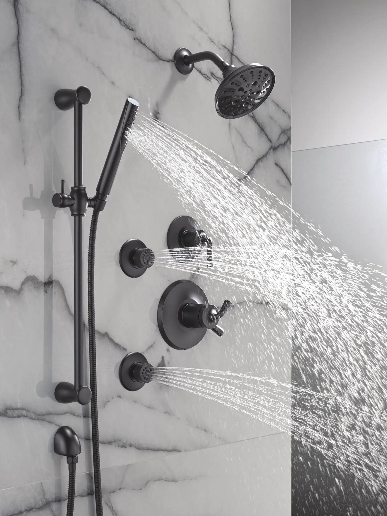 Premium Single-Setting Slide Bar Hand Shower