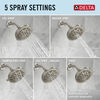 Detangling Hand Shower with 5- Setting Showerhead Bundle