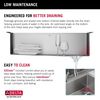 33&rdquo; Workstation Kitchen Sink Drop-In Top Mount Stainless Steel Single Bowl with WorkFlow&trade; Ledge and Accessories