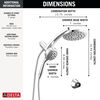 PivotPro&trade; 3-in-1 Combination Shower