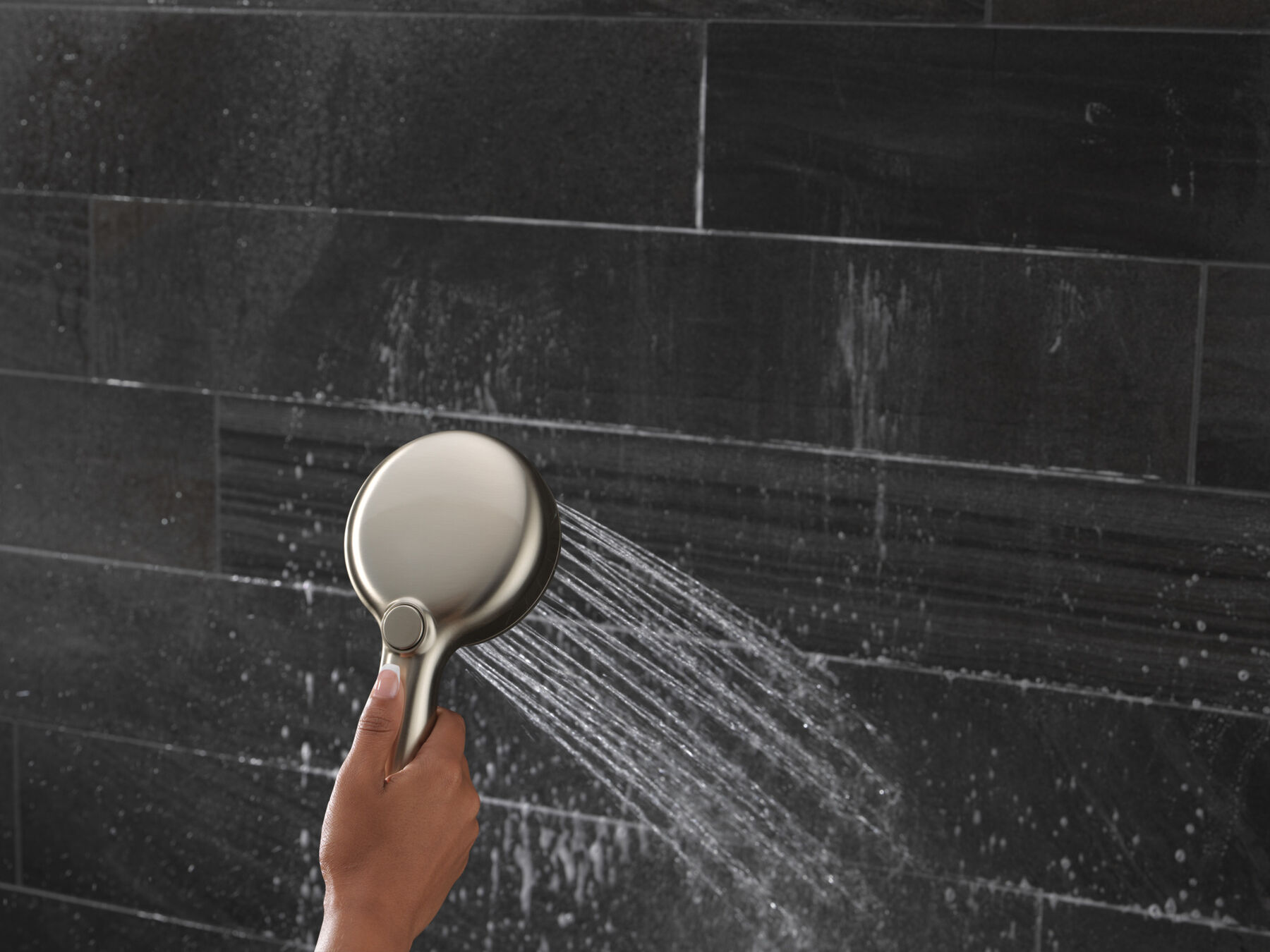 6-Setting Hand Shower with Cleaning Spray in SpotShield Brushed Nickel - 2.5 GPM