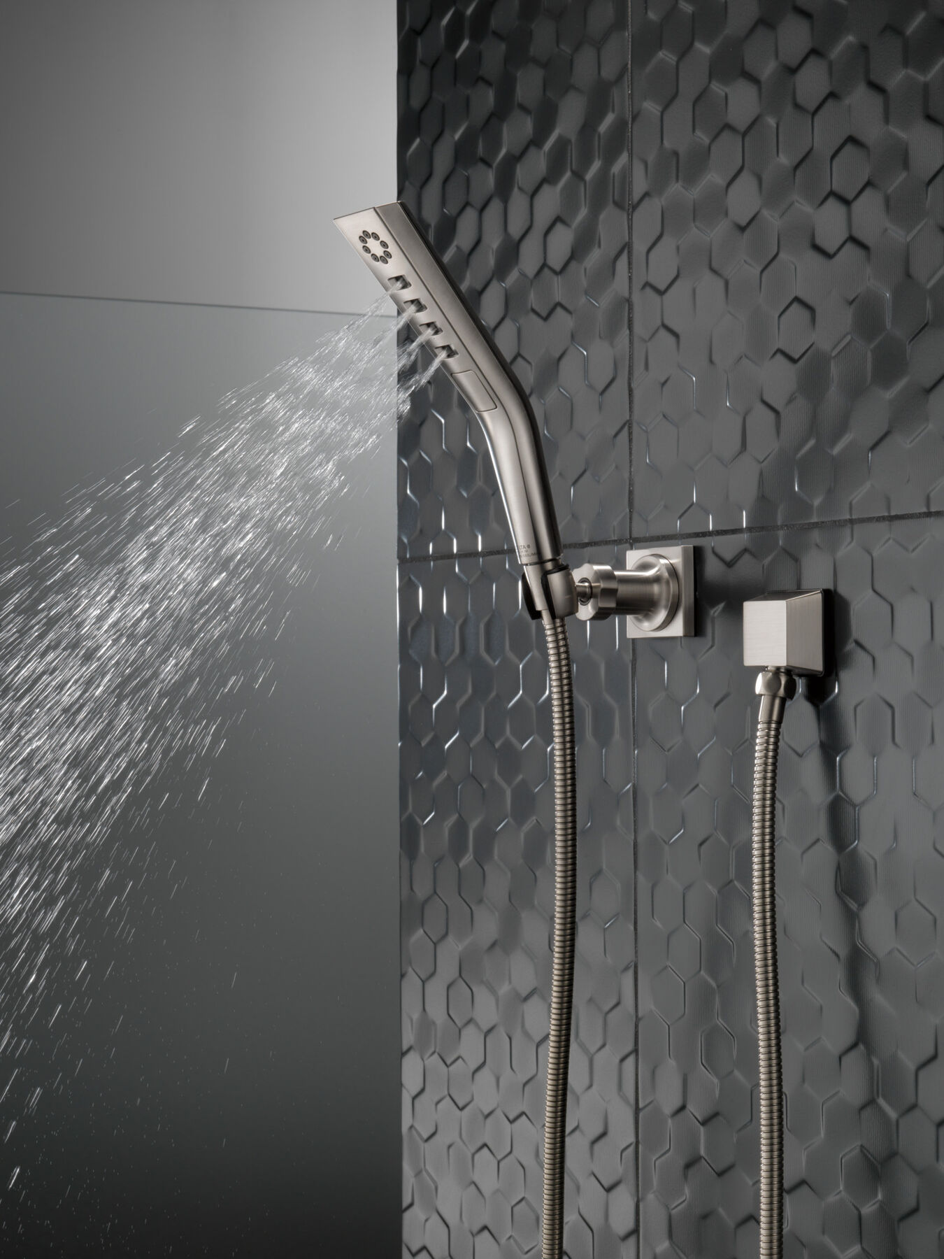 H<sub>2</sub>Okinetic&reg; 3-Setting Wall Mount Hand Shower