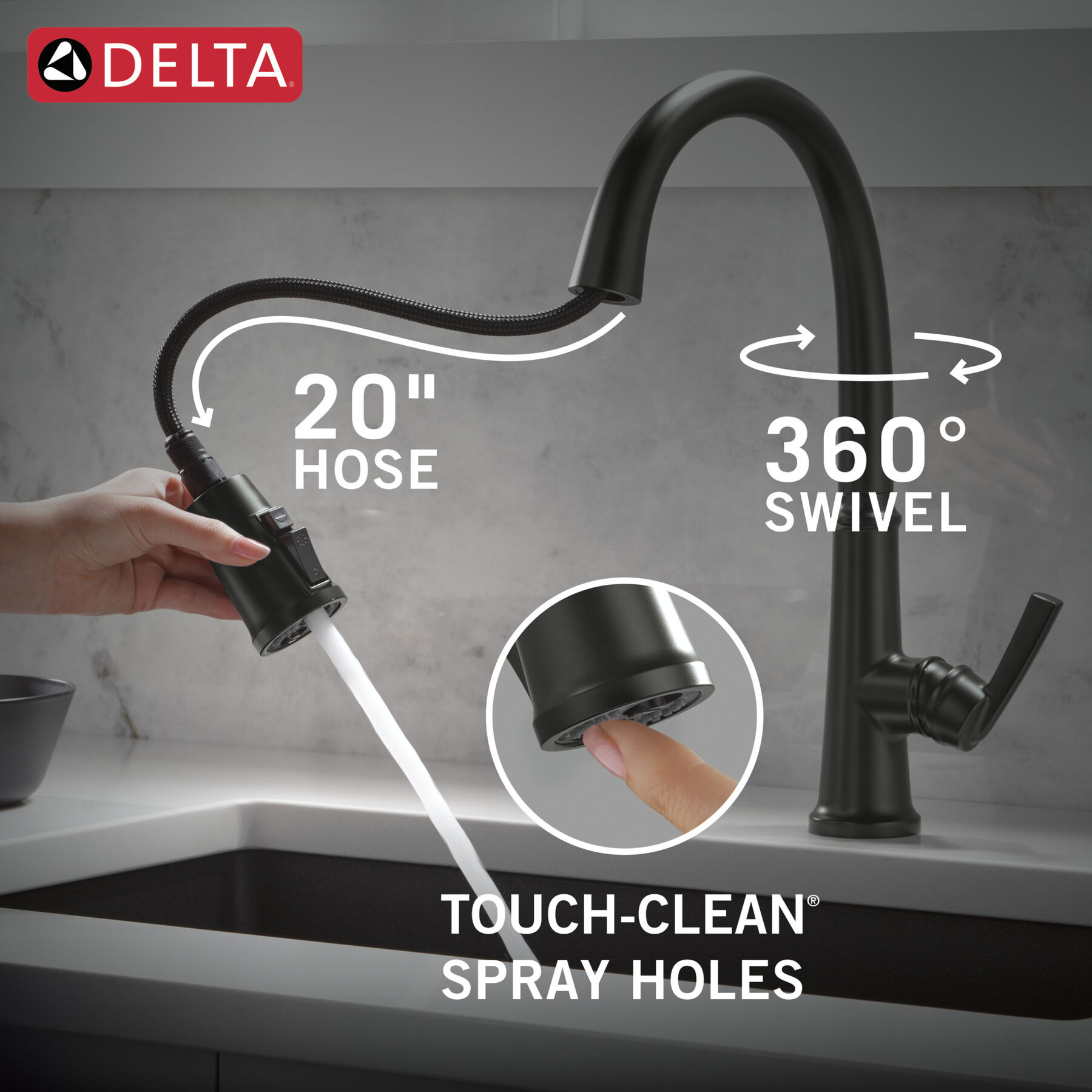 Single Handle Kitchen Pull-Down
