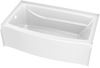 Classic 500 Curve Alcove Bathtub Left Drain 60x32"