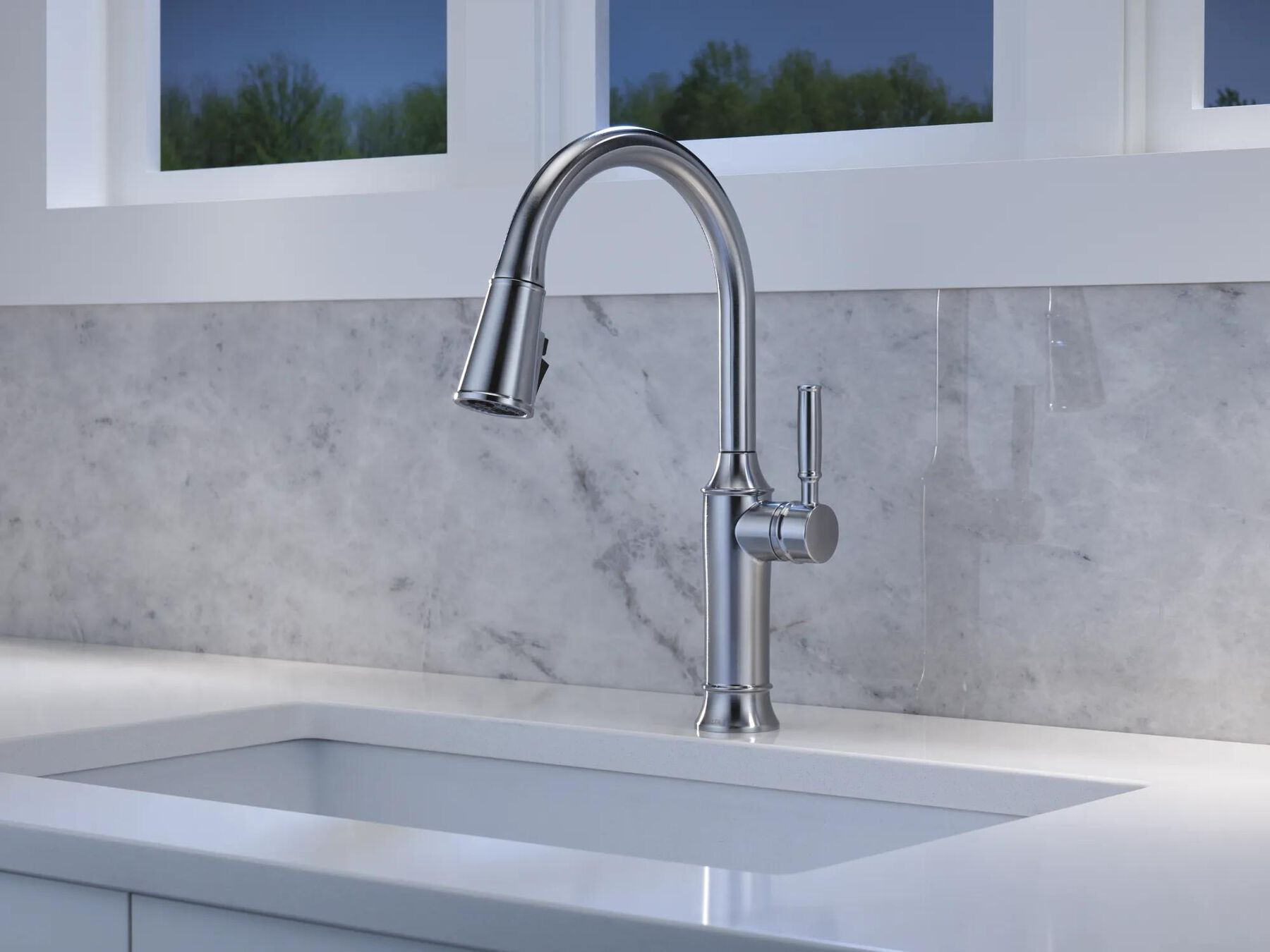 Single Handle Pull-Down Kitchen Faucet