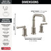 Two Handle Widespread Bathroom Faucet