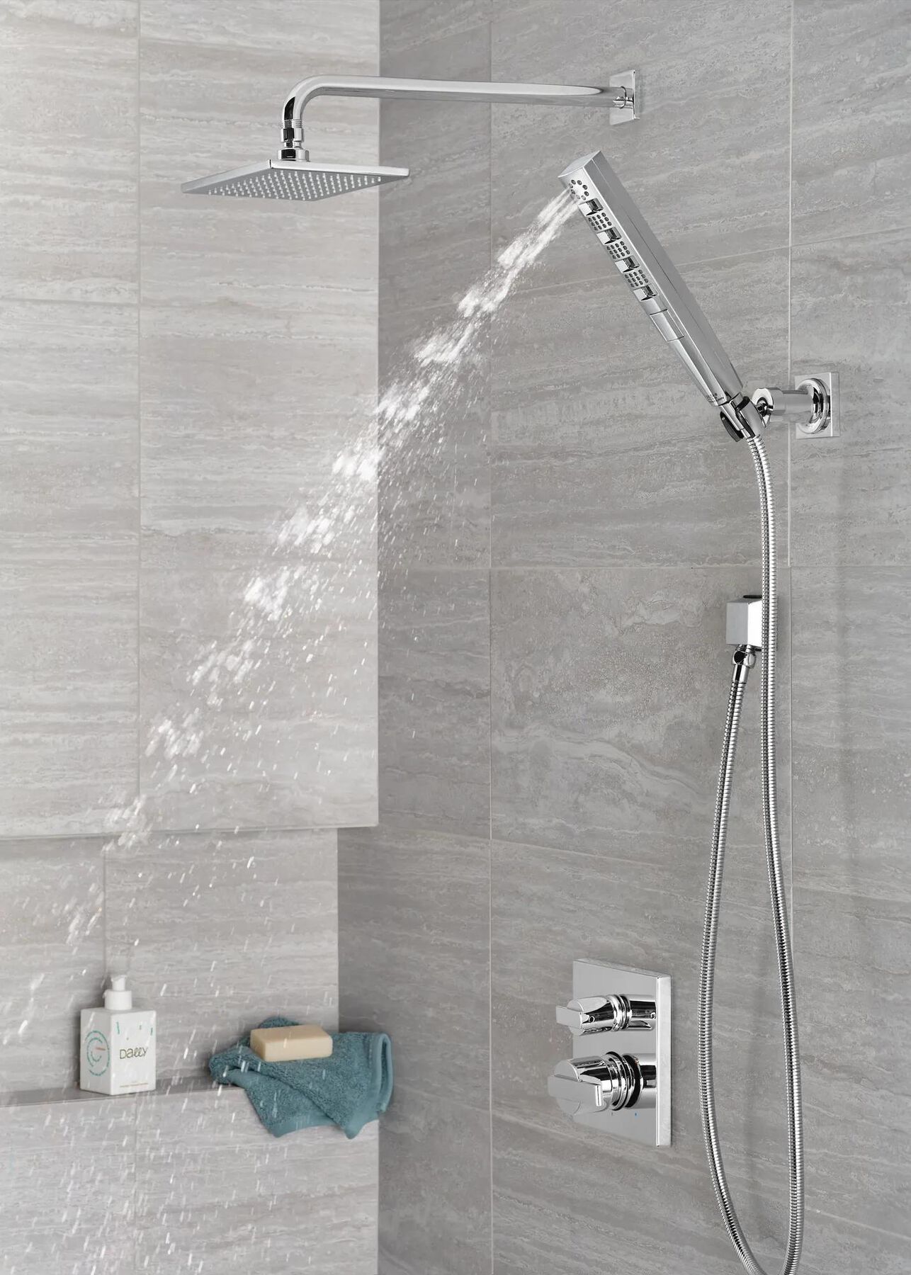 3-Setting Custom Shower Bundle with Raincan - 14 Series