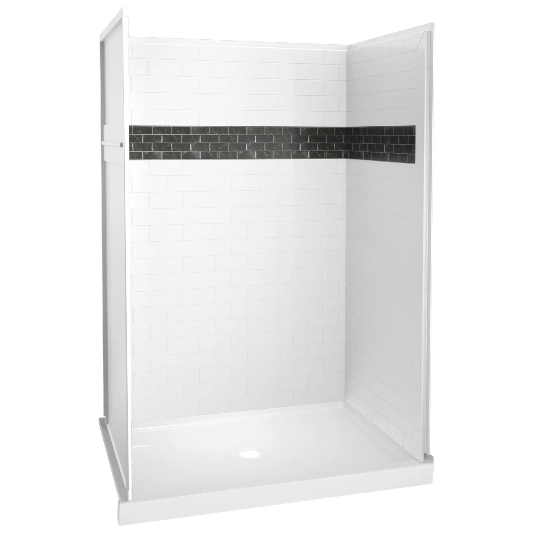 48'' x 74" x 34'' Shower Wall Set