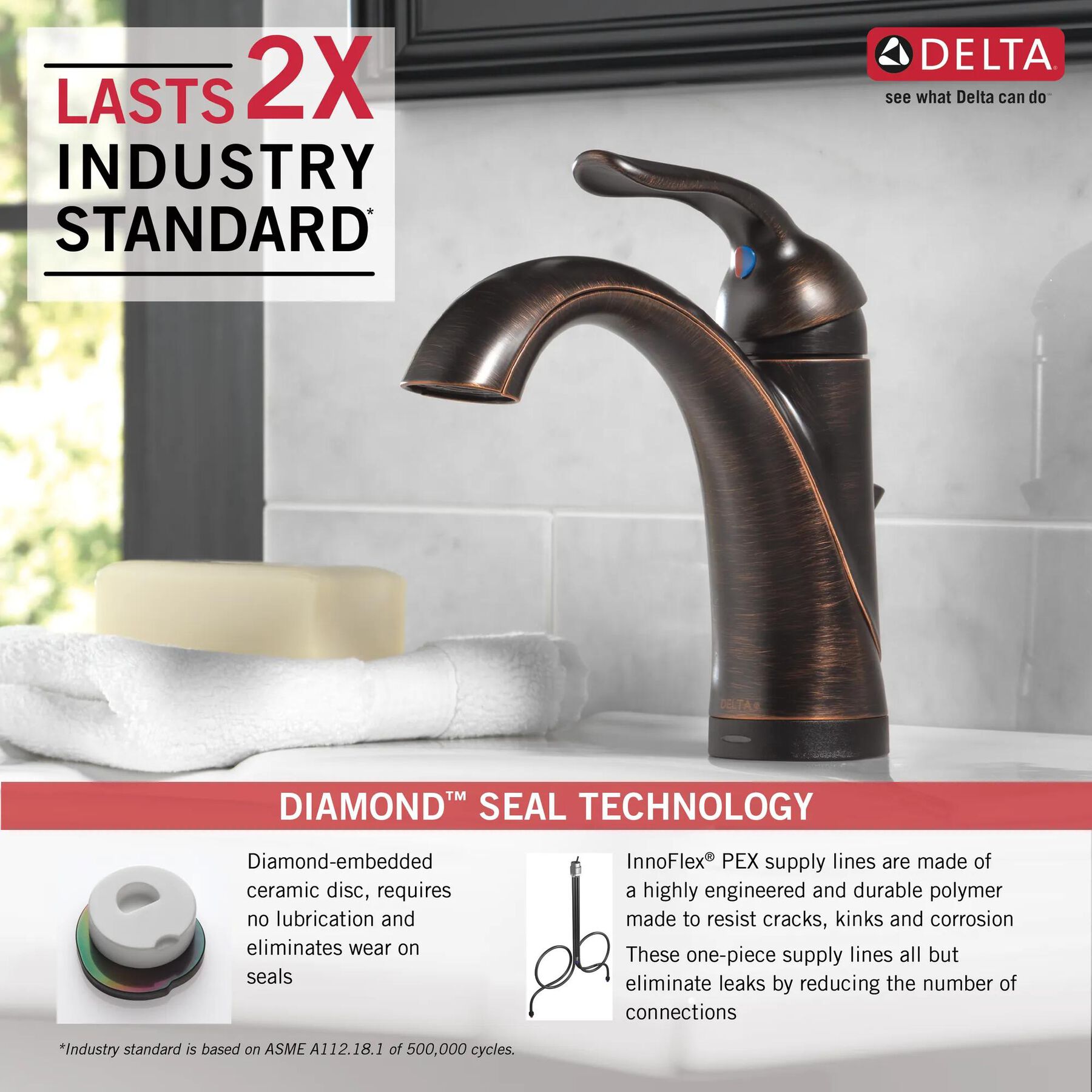 Touch2O&reg; Bathroom Faucet with Touchless Technology (Recertified)