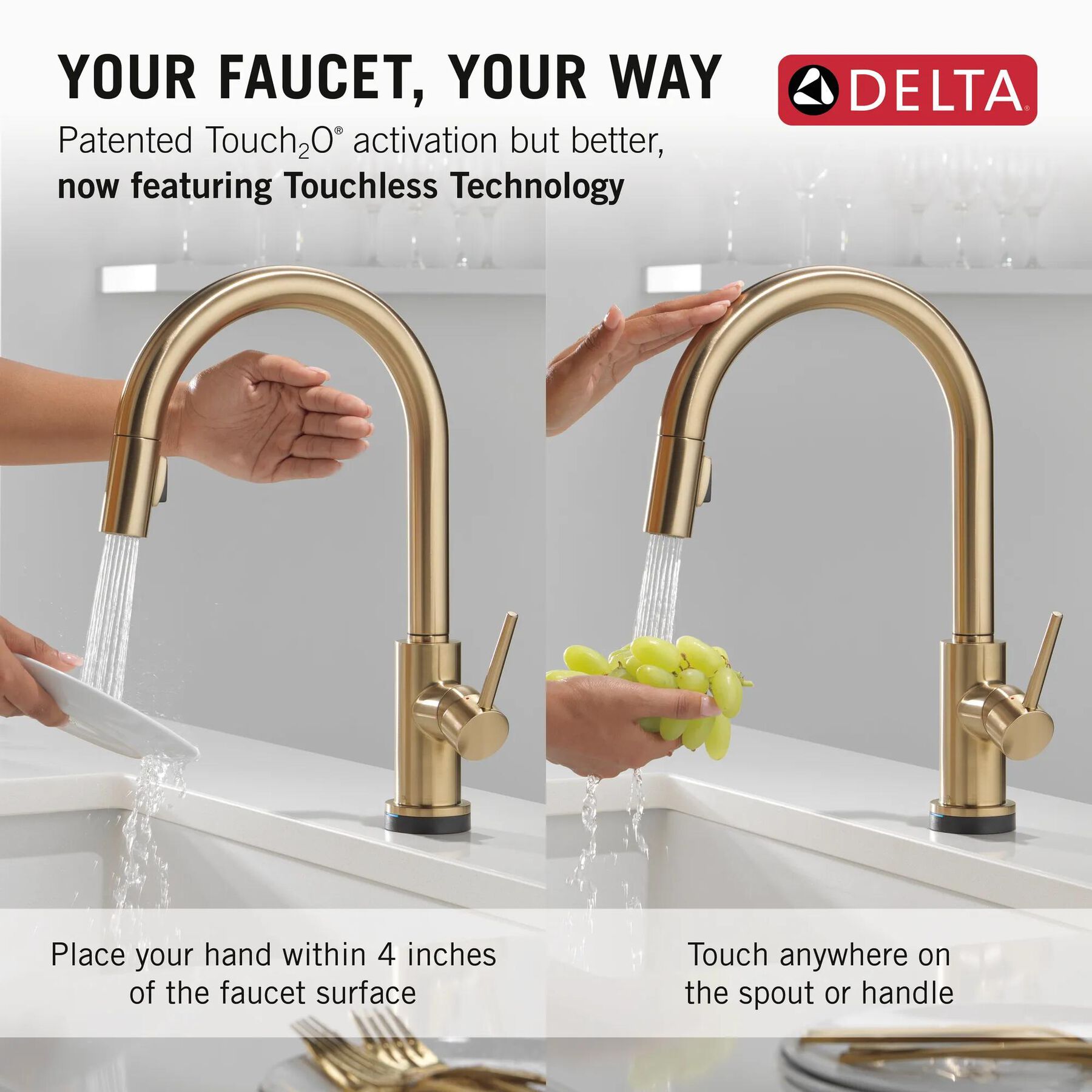 Touchless Pulldown Kitchen Faucet (Recertified)