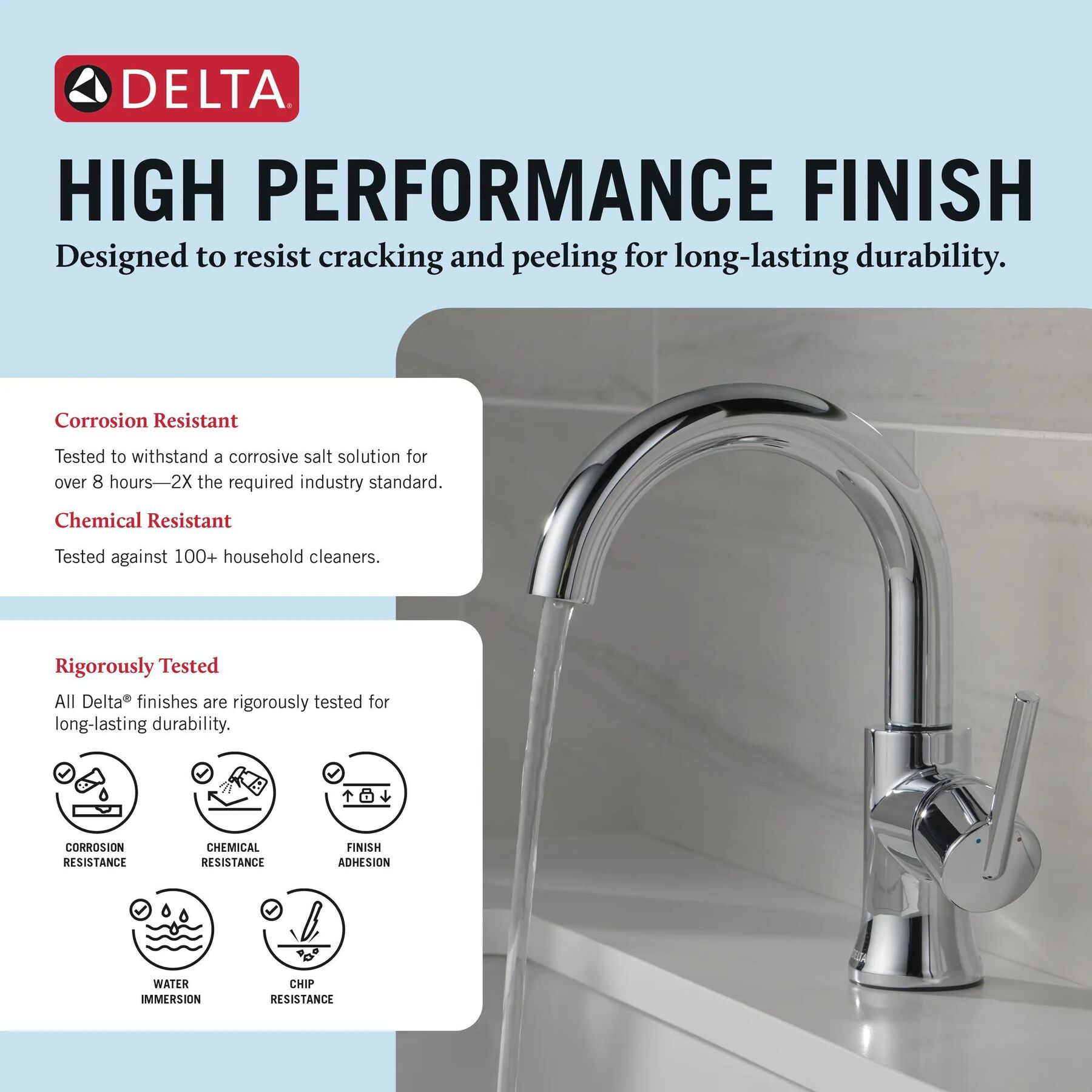 Single Handle High-Arc Bathroom Faucet