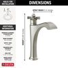 Single Handle Mid-Height Vessel Bathroom Faucet