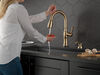 Single Handle Pull-Down Kitchen Faucet with Touch<sub>2</sub>O&reg; Technologyand Soap Dispenser (Recertified)