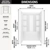 EverEdge Shower Wall 48x34"