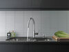 Single Handle Pull-Down Kitchen Faucet with Soap Dispenser