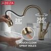 VoiceIQ&reg; Single Handle Pull-Down Faucet with Touch2O Technology and Soap Dispenser